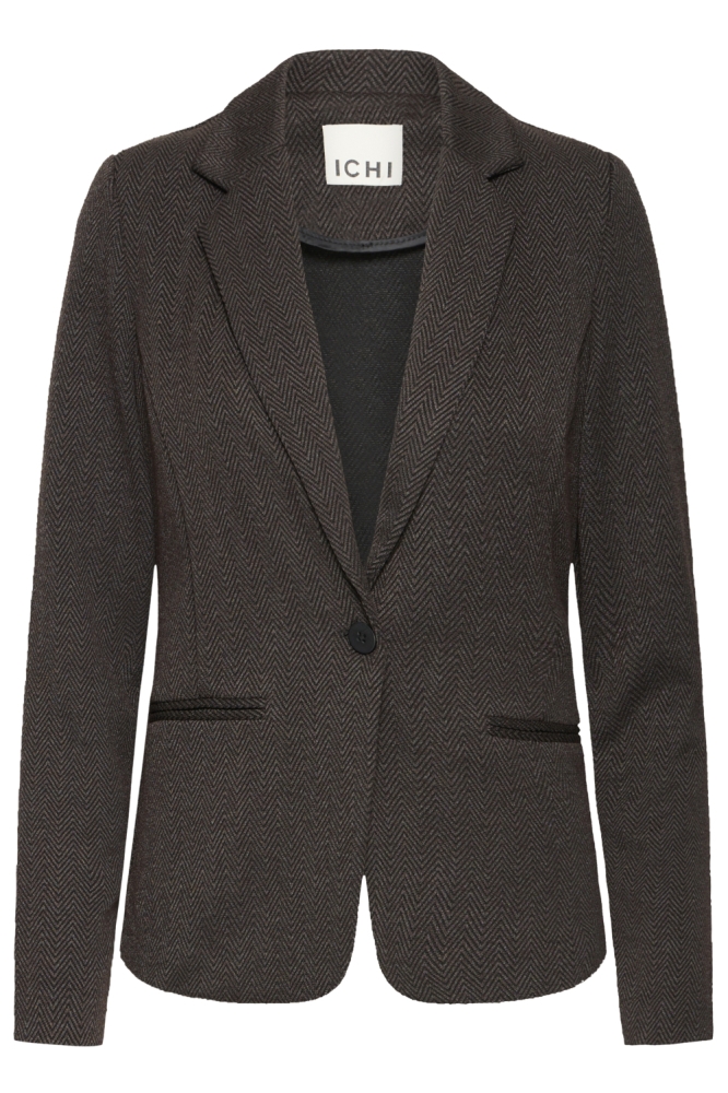 IHKATE JACQUARD BL4 20121600 900001779 BLACK BROWN HERRINGBONE